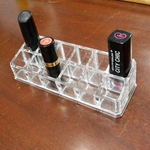 Acrylic lipstic/gloss holder